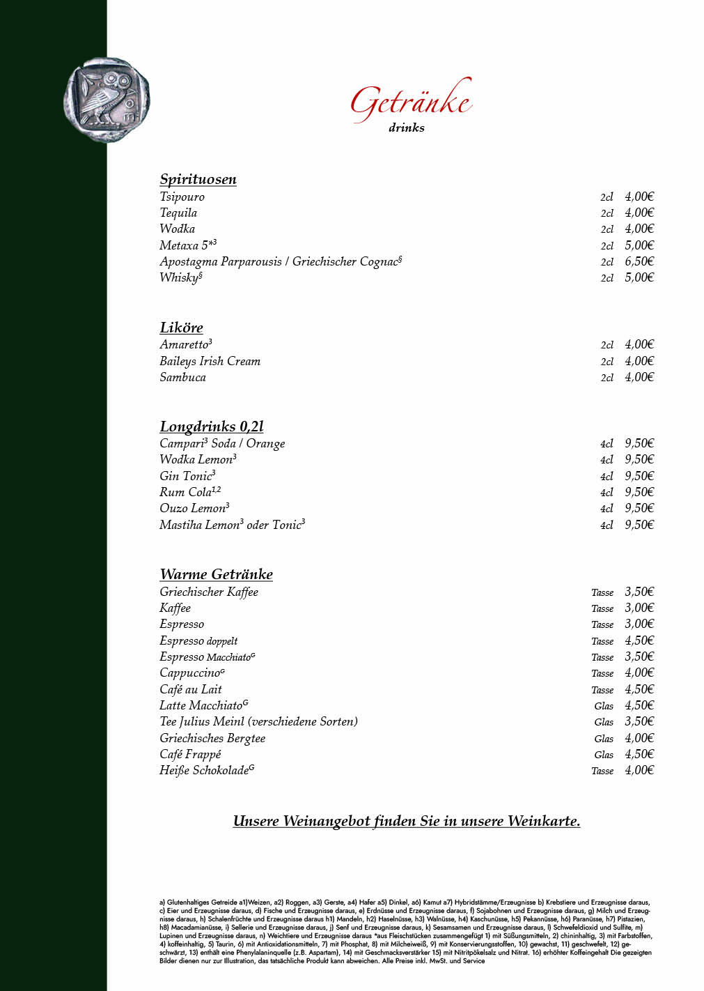 Restaurant Mylos Charlottenburg Speisekarte 10